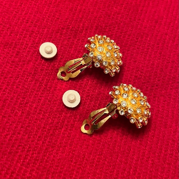 Rare Vintage Joan Rivers Crystal Burst Clip-on Earrings in Mint Condition - Picture 6 of 7
